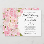 Uitnodiging voor floral Bridal (Voorkant / Achterkant)