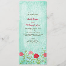  uitnodiging voor Floral en Leaves