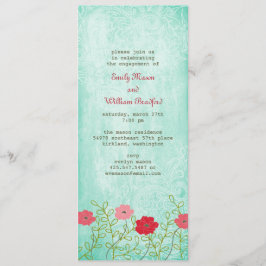  uitnodiging voor Floral en Leaves