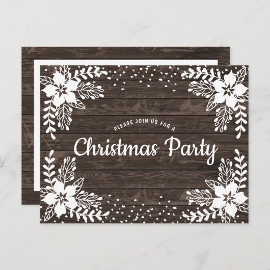 Uitnodiging voor Floral-kerstfeestdagen in Oostenr (Voorkant / Achterkant)