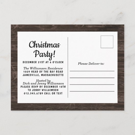 Uitnodiging voor Floral-kerstfeestdagen in Oostenr (Achterkant)