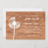 Uitnodiging voor Floral & Oak-bruiloft (Voorkant)