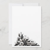 Uitnodiging voor Florale Art Deco-feestje (Achterkant)