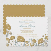 Uitnodiging voor Flower Power (Voorkant / Achterkant)