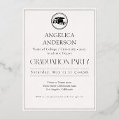 Uitnodiging voor Folie van Photo Afstuderen Announ (Achterkant)