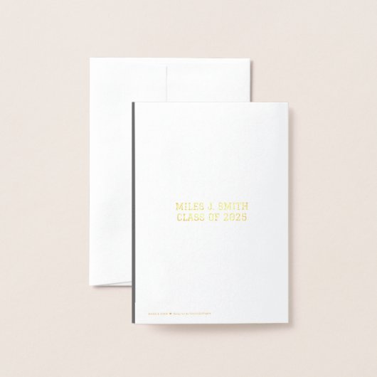 Uitnodiging voor Folie van Unieke Afstuderen Aanko (Met envelop)