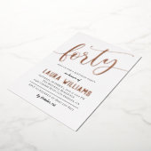 Uitnodiging voor Folie van Word-verjaardag in het  (Gedraaid)