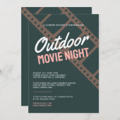 Uitnodiging voor fondsenwerving voor Vintage Filma (Voorkant / Achterkant)