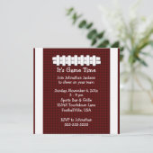 Uitnodiging voor football game-tijd (Staand voorkant)