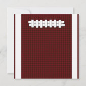 Uitnodiging voor football game-tijd (Achterkant)