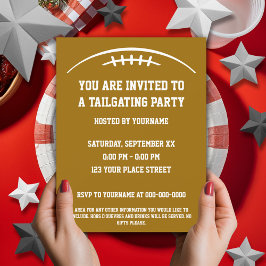 Uitnodiging voor football Tailgating Party