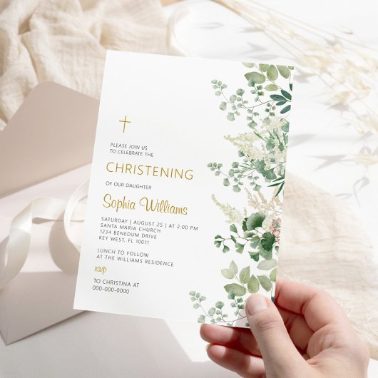 Uitnodiging voor Forest Greenery-doop