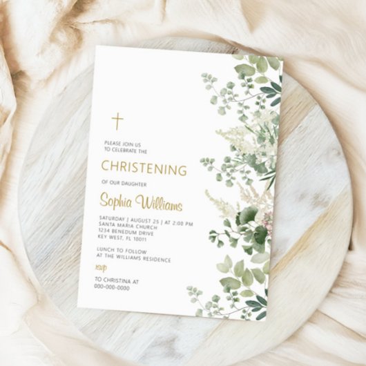 Uitnodiging voor Forest Greenery-doop