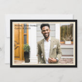 Uitnodiging voor formeel Afstuderen (Voorkant)