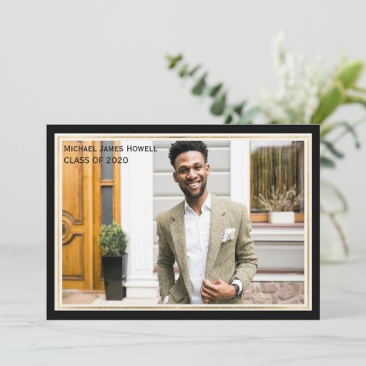 Uitnodiging voor formeel Afstuderen (Staand voorkant)