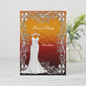 Uitnodiging voor formeel feest (Staand voorkant)