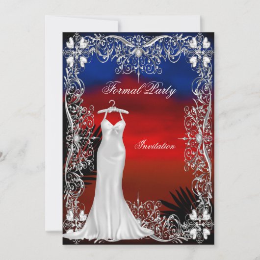 Uitnodiging voor formeel feest 2 (Voorkant)