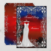 Uitnodiging voor formeel feest 2 (Voorkant / Achterkant)