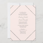 Uitnodiging voor formele bruiloft Geometrische bli (Voorkant)