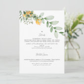 Uitnodiging voor formele zonnebloem-weddenschap (Staand voorkant)