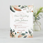 Uitnodiging voor forsbruiloft (Staand voorkant)