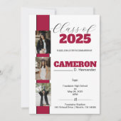  uitnodiging voor foto-Afstuderen (Voorkant)