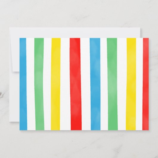 Uitnodiging voor foto van stuiterende jongen (Achterkant)