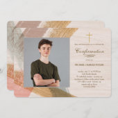 Uitnodiging voor fotobevestiging van penseelstreke (Voorkant / Achterkant)