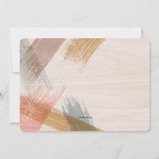 Uitnodiging voor fotobevestiging van penseelstreke (Achterkant)