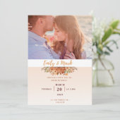 uitnodiging voor fotobruiloft (Staand voorkant)