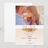 uitnodiging voor fotobruiloft (Voorkant / Achterkant)