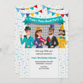 Uitnodiging voor fotocabinefeestje (Voorkant / Achterkant)