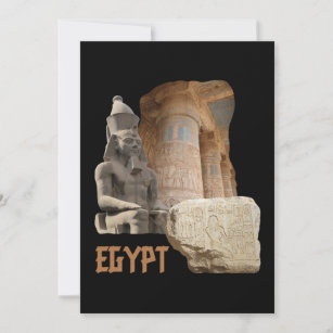 Uitnodiging voor fotocollage EGYPT