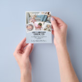 Uitnodiging voor fotocollage voor 10e verjaardag j flyer (Hand)