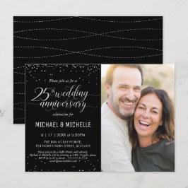 Uitnodiging voor fotofeestje 25-jarig huwelijksjub
