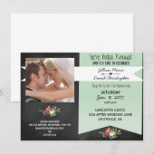 Uitnodiging voor  fotopost Wedding Party (Voorkant / Achterkant)