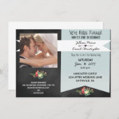 Uitnodiging voor  fotopost Wedding Party (Voorkant / Achterkant)