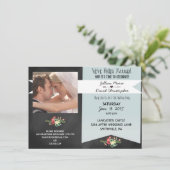 Uitnodiging voor  fotopost Wedding Party (Staand voorkant)