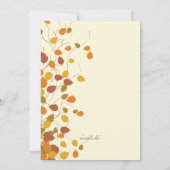 Uitnodiging voor foto's van magnifieke Herfst (Achterkant)