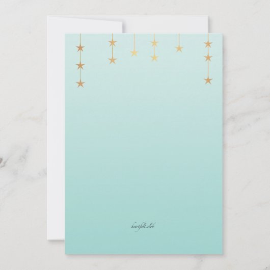 Uitnodiging voor foto's van Shining Star (Achterkant)