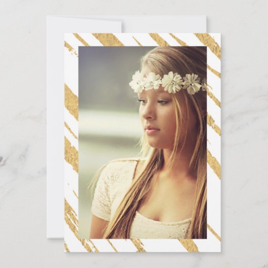 Uitnodiging voor foto's van Shining Stripes (Voorkant)