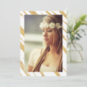 Uitnodiging voor foto's van Shining Stripes (Staand voorkant)