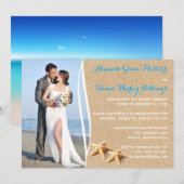 Uitnodiging voor fototemplate na de bruiloftrecept (Voorkant / Achterkant)