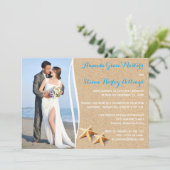 Uitnodiging voor fototemplate na de bruiloftsrecep (Staand voorkant)