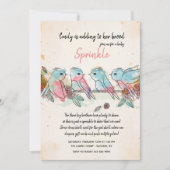 Uitnodiging voor Four Little Birds (Voorkant)