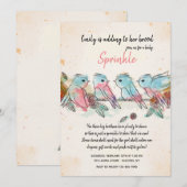 Uitnodiging voor Four Little Birds (Voorkant / Achterkant)