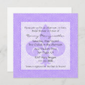 Uitnodiging voor Franse geïnspireerde bridal (Voorkant / Achterkant)