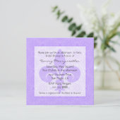 Uitnodiging voor Franse geïnspireerde bridal (Staand voorkant)