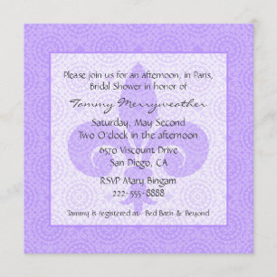 Uitnodiging voor Franse geïnspireerde bridal