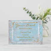 uitnodiging voor Franse toile & Script No.2 (Staand voorkant)